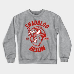 Team Bison red Crewneck Sweatshirt